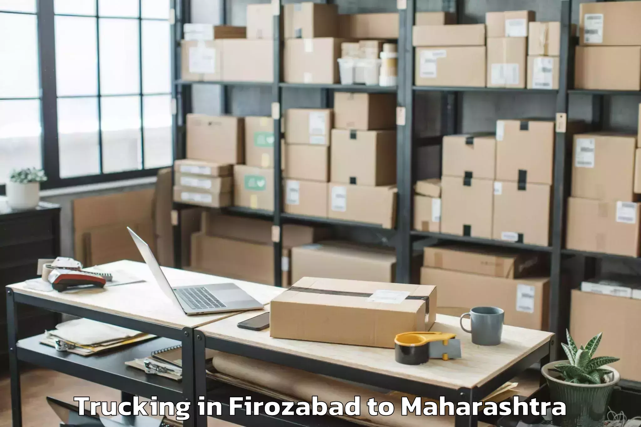 Book Firozabad to Nandgaon Khandeshwar Trucking